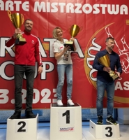 Trenerzy najlepszych w klasyfikacji drużynowej klubów uczestniczących w Międzynarodowym Turnieju Młodzików i Dzieci w judo „Carpatia Cup”
